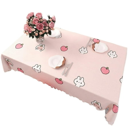 

Wanwan Tablecloth Bright Color Girly 80 x 120cm Durable Tablecloth Decor For Home
