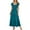 Blue, variant on TJAZFJPA Valentines Day Dress Women Women Summer Casual Flutter Short Sleeve V Neck Smocked Elastic Waist Tiered A Line Maxi Dress Latex Dress for Women Sexy Flowy Dresses for Women