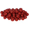 thumbnail image 1 of Vickerman 20mm / 25mm / 30mm Paillettes Rouges Boule de Mousse de Polystyrène Ornement de Noël 72 par Sac, 1 of 1