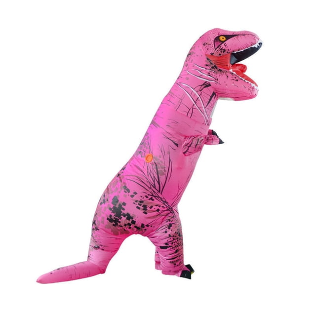 Traje inflable divertido de dinosaurio de Halloween Tyrannosaurus Rex Traje inflable de dinosaurio musculoso para montar