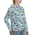thumbnail image 6 of Qekee Boat In Ocean Pattern Womens Hoodies Oversized Sweatshirts Pullover Long Sleeve Winter Fall Outfits Fashion,Loose Pullover Tops-XX-Large, 6 of 7
