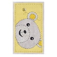 thumbnail image 2 of The Rug Market 11852B 2.8 x 4.8 Kids Bee-Z-Bear Rug - Yellow & Gray, 2 of 3
