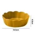 thumbnail image 2 of Creative Pet Ceramic Bowl Flower Cat Bowl Small Dog Bowl Anti-Overturning Pet Bowl - yellow, 2 of 5