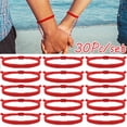 thumbnail image 2 of Pulsera de hilo rojo para amantes de 30 Uds. Para pareja, amuleto de buena suerte, pulseras de amistad hechas a mano, cuerda trenzada ajustable, brazaletes de la suerte Gao Jinjia LED, 2 of 2