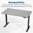 thumbnail image 3 of VIVO Dark Gray 43 x 24 inch Universal Table Top for Sit to Stand Desk Frames, 3 of 8