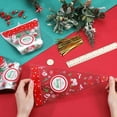 thumbnail image 3 of 100Pcs Christmas Cone Bags Snowman Christmas Tree Candy Treat Bag Triangle Plastic Pouch with 100Pcs Gold Twist Tie DIY for Treats Popcorn Cookies Goodie Wedding Birthday Party Favor, 3 of 6