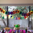 thumbnail image 5 of MLINS 2 pcs Creative Banner 3D Flower Garland Paper Pull Flag for Party Wedding Birthday Decoration, 5 of 8
