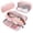 Pink #016, variant on Large Capacity Three Layer Pencil Case, Multi Compartment Zipper Stationery Storage Bag, Portable Pen Pouch with Separate Slots for Office Desk Supplies