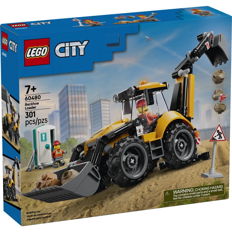 LEGO City Yellow Backhoe Loader Building Set, 301 Pieces photo 2