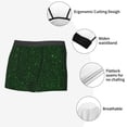 thumbnail image 3 of Balery Emerald Green Sparkling Calzoncillos bóxer para hombre, ropa interior de algodón suave y transpirable con cinturilla de nailon-XX-Large, 3 of 5