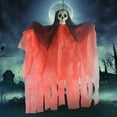 thumbnail image 1 of TIMIFIS Gothic Decor Halloween Hanging Ghost Decoration Pendant Haunted House Set Plastic Skull Ghost Horror Trick Scary Decoration Pendant Halloween Party DecorationsFall, 1 of 7