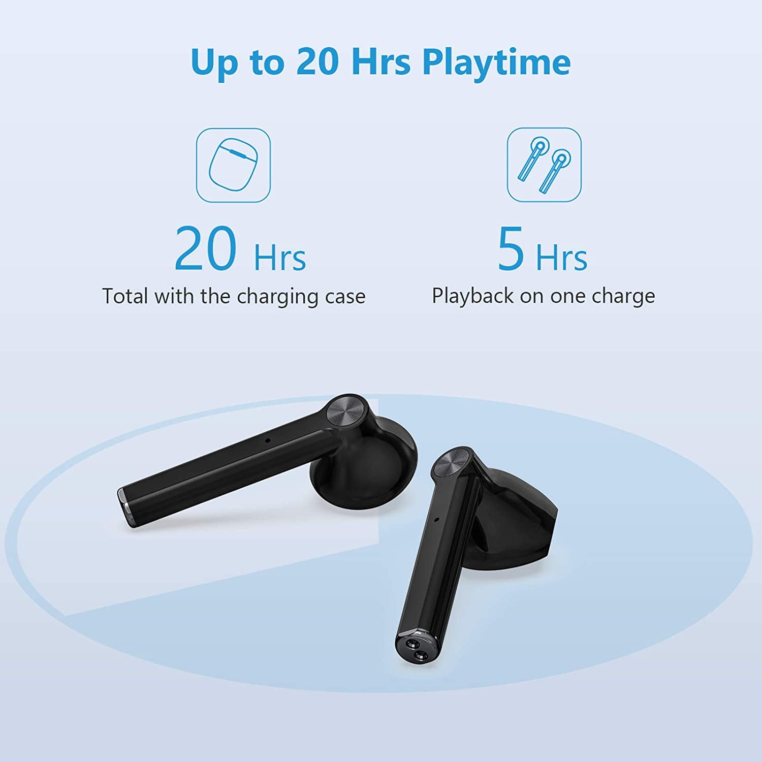 TWS Earphones Wireless Bluetooth for Google Pixel 9/Pro/Pro XL/9a Phones - Earbuds Headphones True Stereo Headset Hands-free Mic