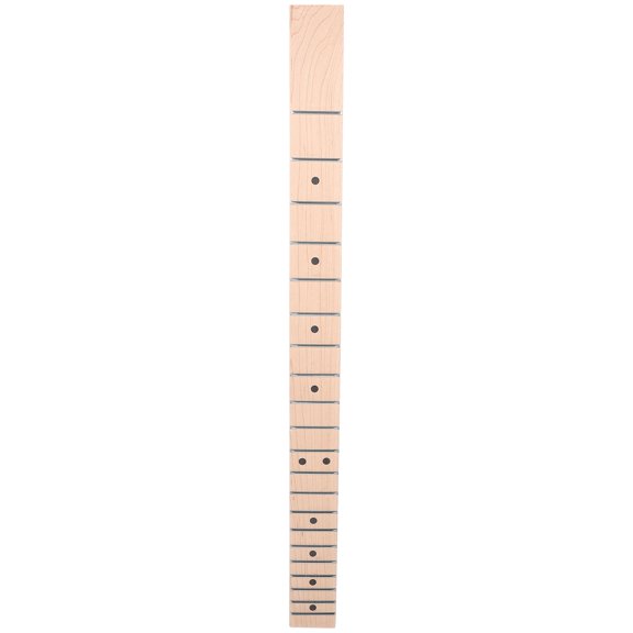 STOBOK Wood Guitar Neck Replacement for Electric and Folk Guitars Beige Fingerboard