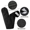 thumbnail image 4 of Diadema facial de spa, diadema de tela de rizo, diadema suave ajustable para lavado de cara, ducha, maquillaje y deporte (negro, paquete de 6), 4 of 5
