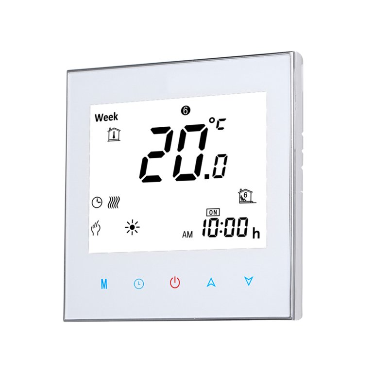 Digital Water/Gas Boiler Heating Thermostat with WiFi Connection u0026 Voice  Control Energy Saving AC 95-240V 3A Touchscreen White BHT-1000-GA -  Walmart.com