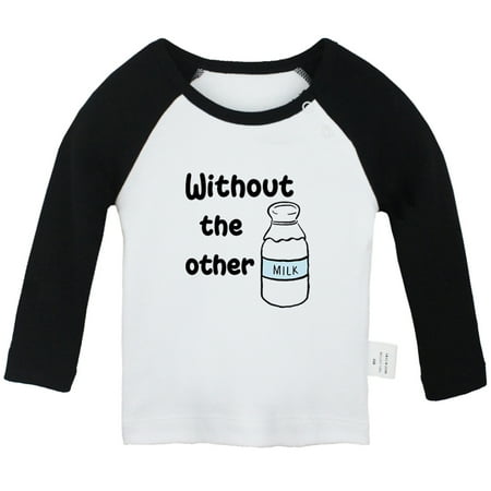 

Without The Other Funny T shirt For Baby Newborn Babies T-shirts Infant Tops 0-24M Kids Graphic Tees Clothing (Long Black Raglan T-shirt 18-24 Months)