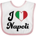thumbnail image 3 of Inktastic I Heart Napoli Boys or Girls Baby Bib, 3 of 4