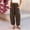 Brown, variant on Only Moment Boho Style Linen Pants Women Wide Leg Pants Woman 2026 Summer Casual High Waisted Barrel Lounge Flowy Cropped Beach Work Trousers Brown,L