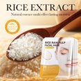 thumbnail image 4 of Salud y Belleza, Cuidado Personal, Mascarillas Faciales, Mascarillas, Mascarilla de Colágeno de Pulpa de Arroz, Mascarilla Hidratante y Tersa de 2 ml, Adhesivos Faciales, 4 of 9