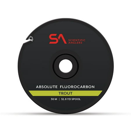 UPC: 0840309139052 | SCIENTIFIC ANGLERS Absolute Fluorocarbon Trout 30m 4x Clear Tippet (139052)