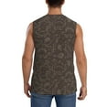 thumbnail image 4 of Daiia Dinosaur Printed Men's Tank Tops,Casual Soft Sleeveless Gym Muscle Shirts Bodybuilding Tee-Large, 4 of 8