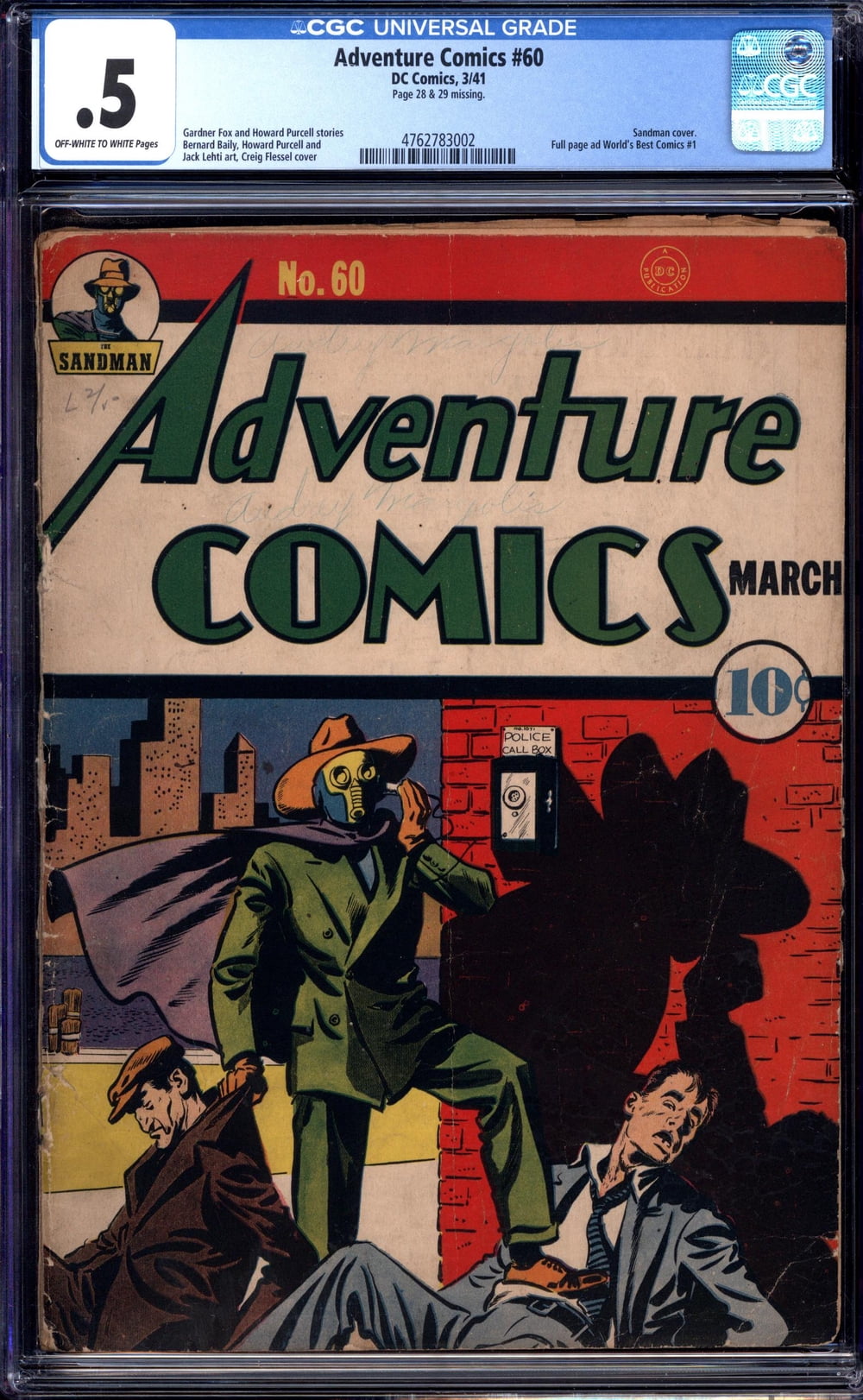 Cover of Adventure Comics #60
