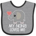 thumbnail image 3 of Inktastic My Nona Loves Me Grandchild Boys or Girls Baby Bib, 3 of 4