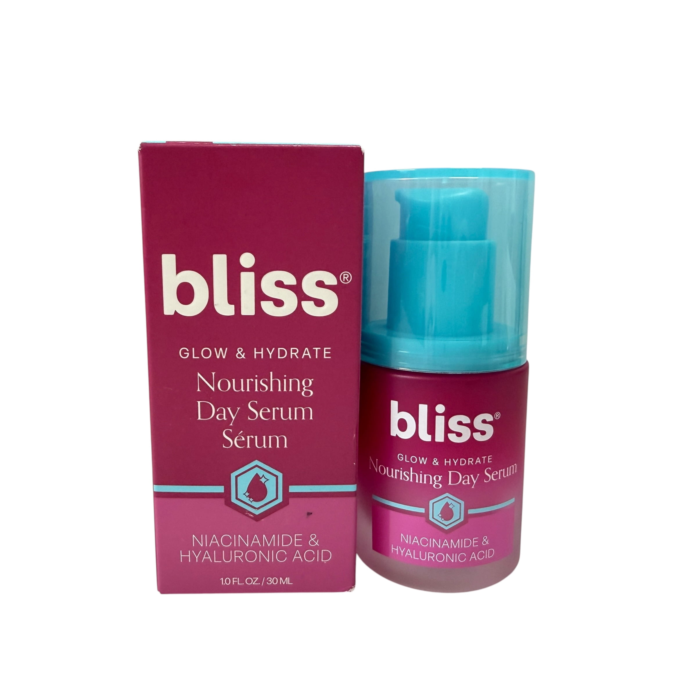 Bliss, Glow & Hydrate Nourishing Day Serum, 1 oz, All Skin Types