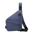 thumbnail image 3 of Bolso Bandolera Para Hombre, Bolso Utilitario Resistente Al Agua Para Viaje, Bolso De Hombro Informal, Color Azul Derecho, 3 of 8