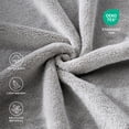 thumbnail image 4 of Regal Living Warm & Cozy Plush Velvet Blanket, Solid Gray, 90 x 90, 4 of 9