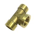 thumbnail image 4 of Adaptador de rosca de latón Baoblaze en vías G1/2' x G1/2' x G1/2', 4 of 8