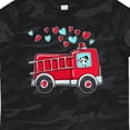 thumbnail image 4 of Inktastic Valentine Fire Truck with Cute Dalmatian and Hearts Boys or Girls Toddler T-Shirt, 4 of 5