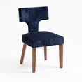 thumbnail image 5 of Mid Century Modern Dining Chairs Set of 2, Farmhouse Chenille Fabric Upholstered Accent Side Chair,Kitchen Chairs with Hardwood Frame, 5 of 11