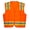 Orange, variant on Premium High Visibility Hi Vis Safety Vest - Fluorescent - 100% Poly Knit (X-Large, Fluorescent Orange)