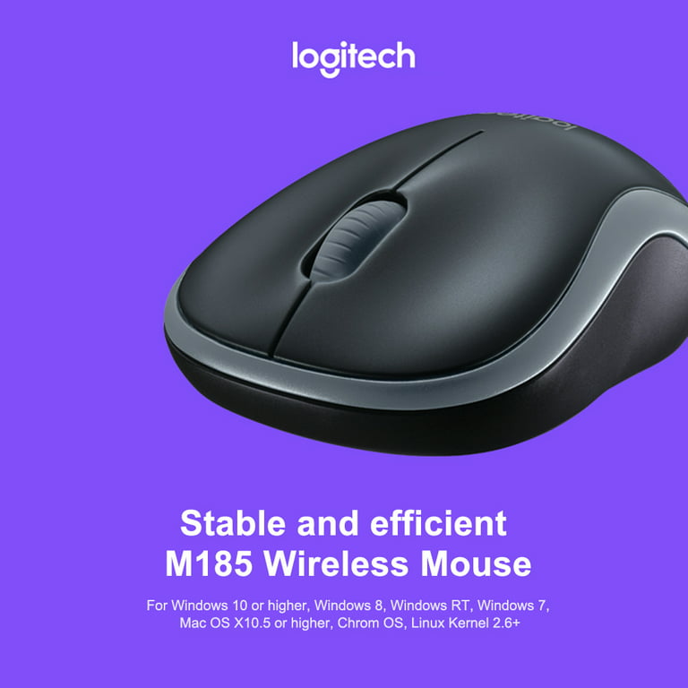Logitech M185 Wireless Mouse Wifi Computer Mouse Ergonomic Silent