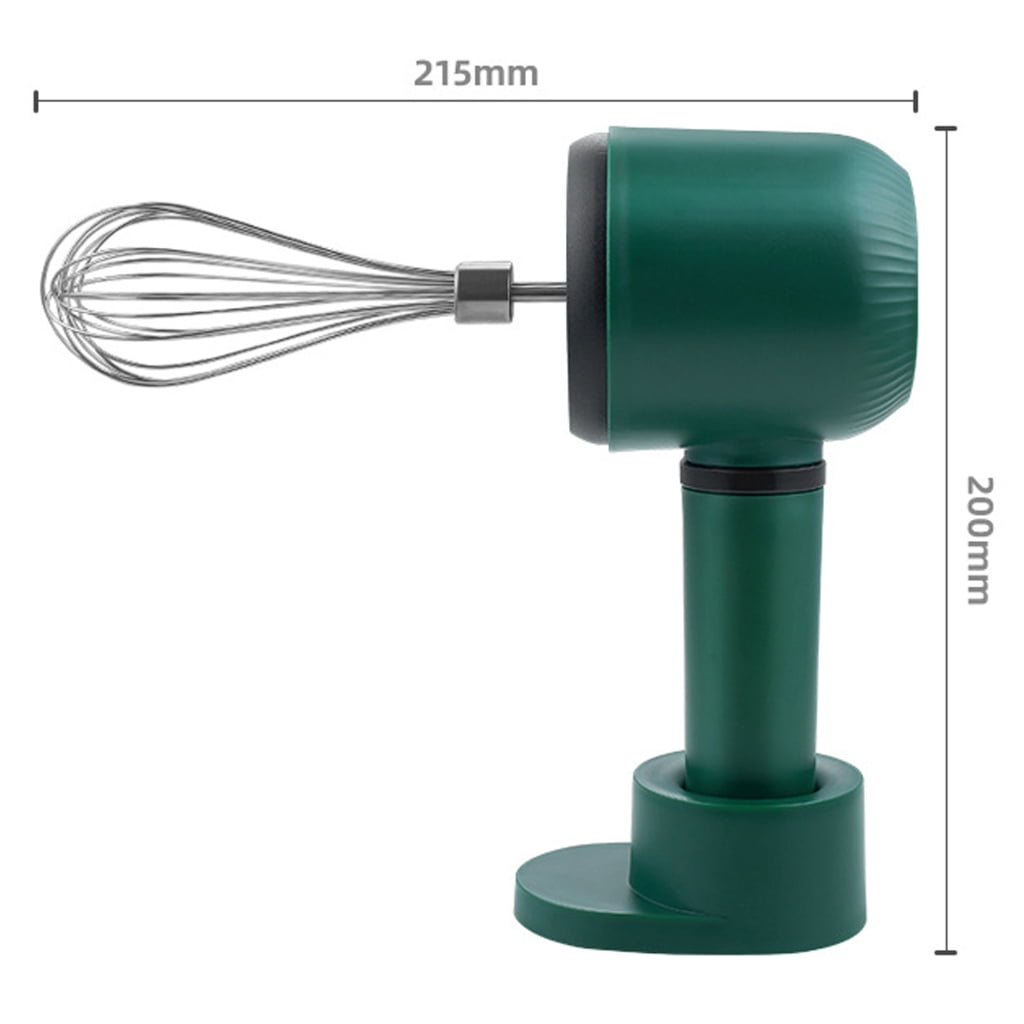 Compact Hand Mixer With 2 Whisks 800mAh Rechargeable Battery Eggs Beater Easy Storage For Home Baking And CookingW1re1essDouble Head Electric Hand Mixer Eggs Beater For Baking Cake Cream Pastry