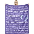 thumbnail image 2 of Hug Blanket, Inspirational Blanket Gifts for Women, Mental Health Gifts, Sobriety Gifts for Women, Encouragement Gifts for Women Friends, Get Well Soon Gifts After Surgery Motivational Blanket 50x60, 2 of 6