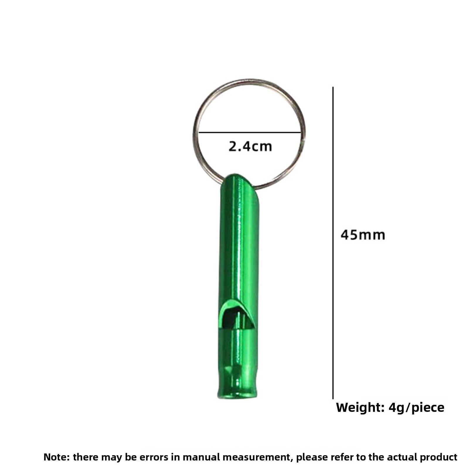 Mini Aluminum Emergency Survival Whistle Fire Safety Whistle for Outdoor Camping Hiking