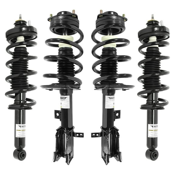 Unity Automotive Front & Rear Complete Strut Assembly Kit Fits 2011-2019 Dodge Journey, 4-11357-15560-001