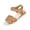 Brown, variant on Willtoo Wedges Sandals for Women Open Toe Slingback Platform Wedges Sandal with Adjustable Ankle Strap Summer Slip On Arch Support Comfortable Walking Sandals Casual Dressy Beach Outdoor Sandal