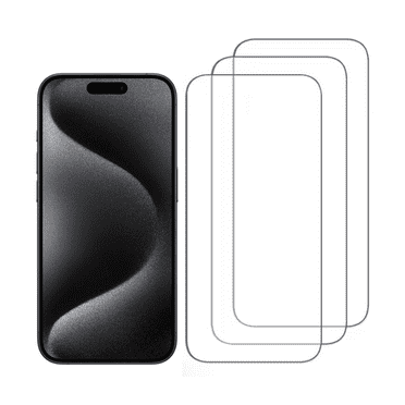 3-Pack Qixxronics Tempered Glass Screen Protector for iPhone 16 Pro HD Clear Glass Film Protector for iPhone