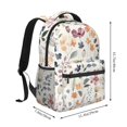 thumbnail image 2 of Disketp Watercolor Floral Mochila Estampada para Hombre y Mujer – Mochila Ligera Clásica con Múltiples Bolsillos para Universidad, Trabajo y Viajes-One Size, 2 of 5