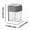 Gray, variant on Gallickan Four Compartment Spice Box, Flip Top Transparent Kitchen Storage Containers, Portable Seasoning Organizer for Barbecue Seasoning Salt Pepper, White