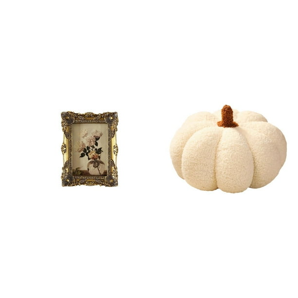 Marco de fotos,Marco de fotos ornamentado,marco barroco antiguo,Marco de fotos de mesa para pared,decoración del hogar,Almohadas de calabaza de Halloween,Cojines de calabaza de
