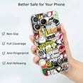 thumbnail image 2 of Pop Art Collage Case for iPhone 13 Pro,Aesthetic Art Design Pattern Soft Full TPU Bumper Cover, 2 of 5