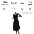 thumbnail image 2 of Vestido de tirantes para mujer con lazo en la parte delantera, abertura sin espalda, vestido hueco, vestido con tirantes Adepaton BST3001977-1, 2 of 6