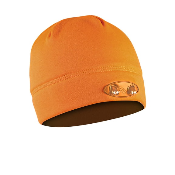 Powercap 4-LED lighted Blaze Beanie with Extra CR2032 Battery Set, Orange