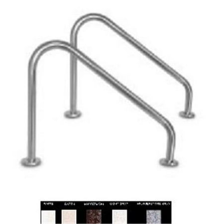 Deck Mounted Stair Rail - Interfab D2D3.25049 2 ft. 5 x 40 in. 3-Bend Stainless Steel Deck to Deck Mount Stair Side Rail