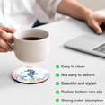 thumbnail image 3 of Coastal Seahorse Coasters Set of 4, Absorbent Coasters for Drinks, Marine Coral Turtle Jellyfish Oceans Coaster for Desk Coffee Table Protection, Home Decor House Warming Gifts 4", 3 of 8