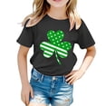 thumbnail image 1 of Ensemble de Hauts Débardeur en Filet pour Filles Enfants Pâques Mignon Saint Pat Col Rond Manches Courtes T-Shirt d'Été Décontracté, 1 of 5